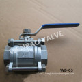 Buy 3-Piece Cast Steel Manual Ball Valve 11/4"